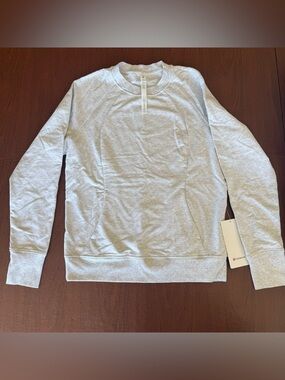 lululemon Light Gray Scuba Crewneck Sweatshirt NWT